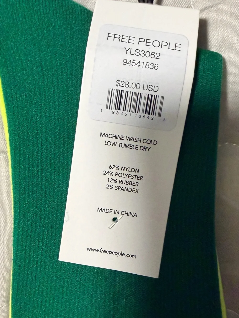 Free People Movement Compression Colorblock  tall socks NWT
